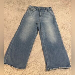 American Eagle Outfitters Medium Blue Wide Leg Jeans